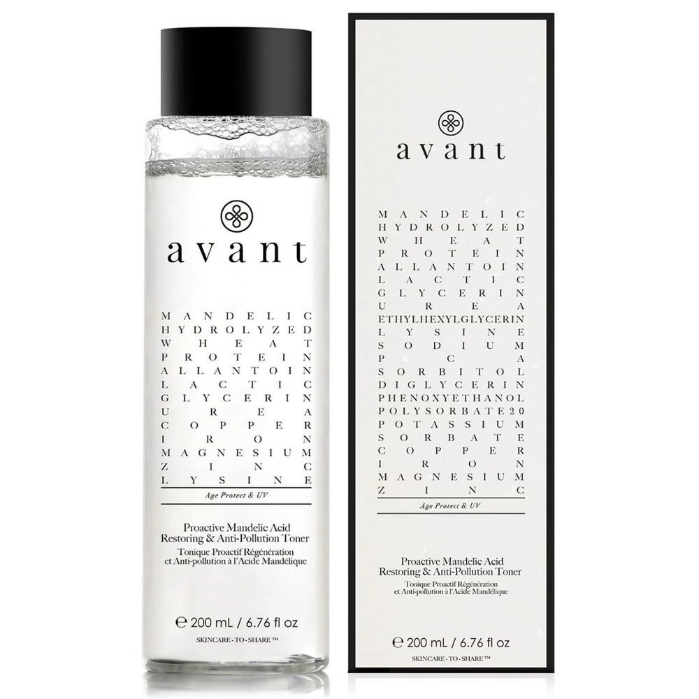 AVANT SKINCARE PROACTIVE MANDELIC ACID RESTORING AND ANTI-POLLUTION TONER 200ML